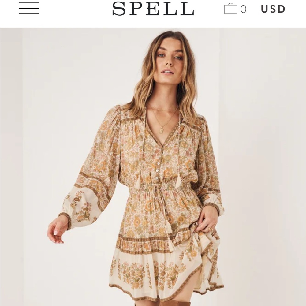 SPELL Juniper Playdress ~ Cream